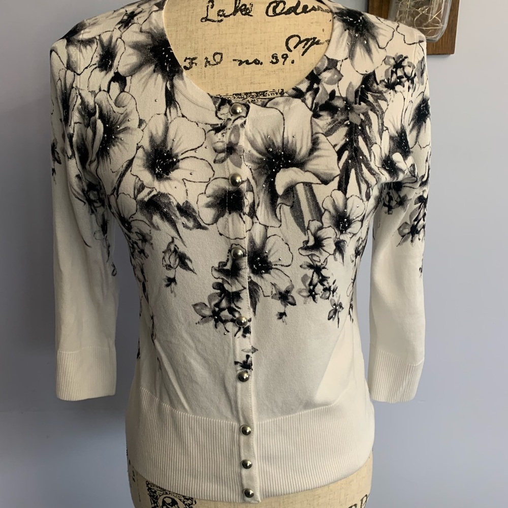 Venezia‎ Milano Floral Italian design cardigan